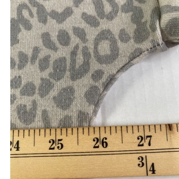 Vintage Bombom Womens Leopard Print Maxi Dress Size XL Grey and White Athleisure - Picture 7 of 9